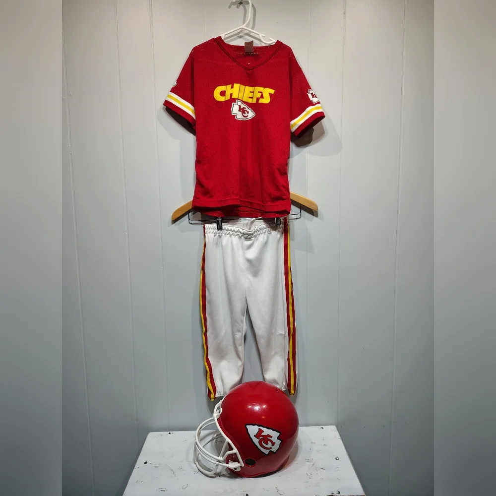 Franklin Kansas City Chiefs‎ Deluxe Jersey Set Youth Size Small Medium Helmet